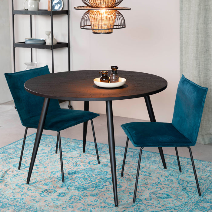 by fonQ Nout Eettafel - Ø 110 cm - Zwart