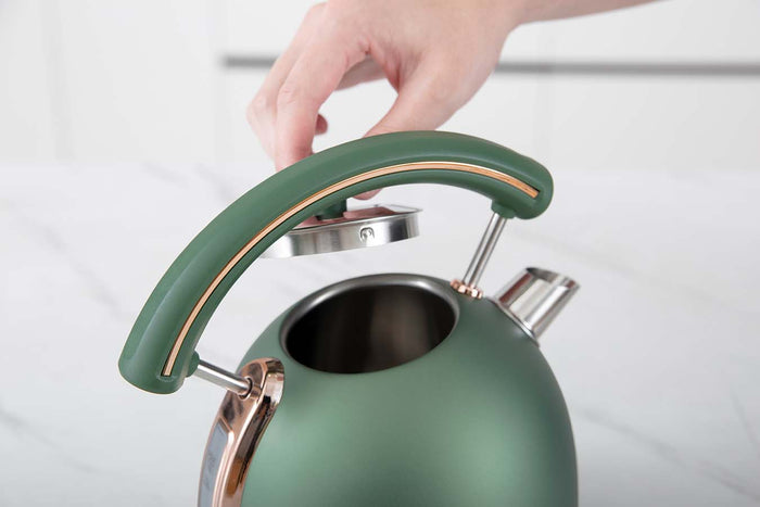 Buccan - Retro Waterkoker - Dome - Groen Rose