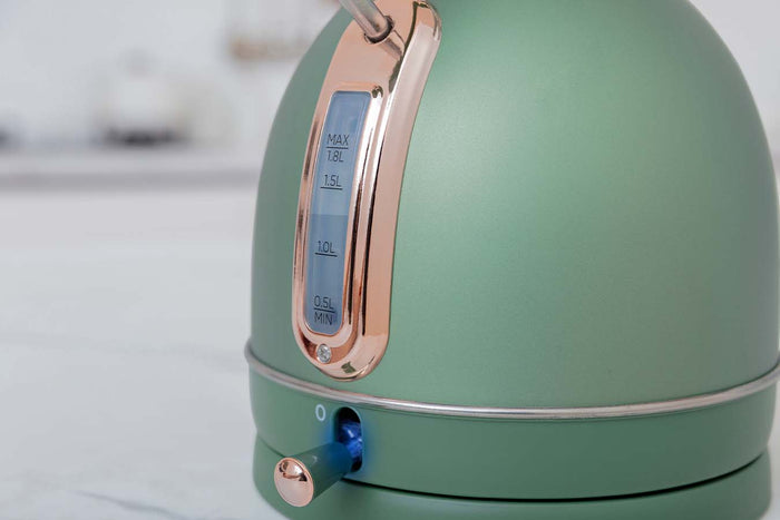 Buccan - Retro Waterkoker - Dome - Groen Rose