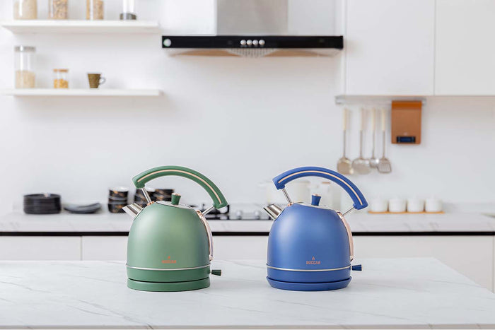 Buccan - Retro Waterkoker - Dome - Groen Rose