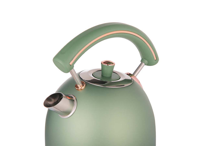 Buccan - Retro Waterkoker - Dome - Groen Rose