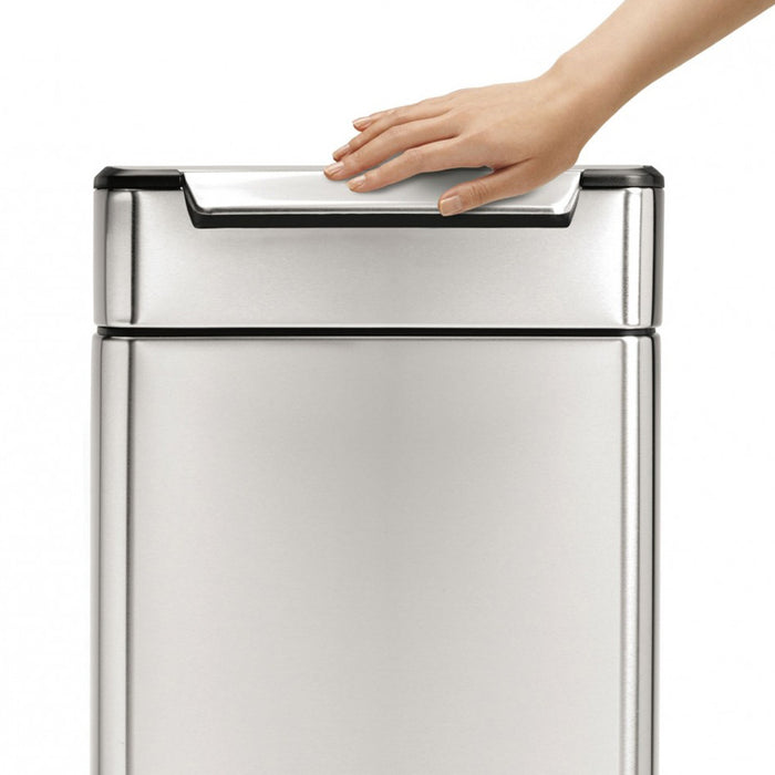 Simplehuman Rectangular Touch-Bar Can 40 Liter