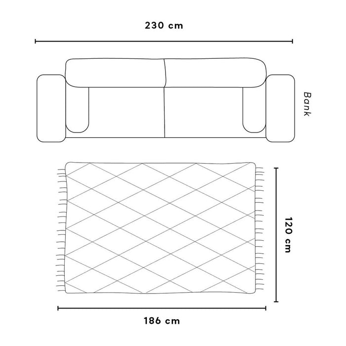 Esschert Tuin Vloerkleed Grafisch