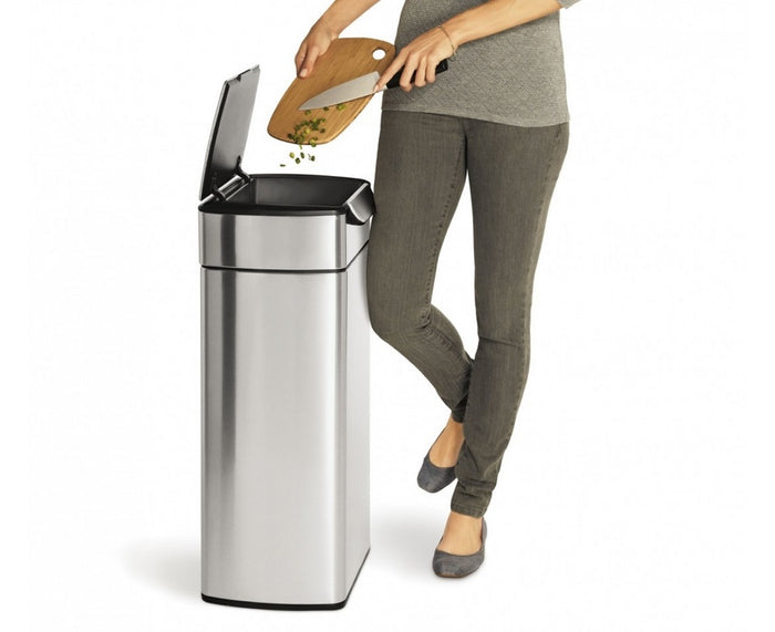 Simplehuman Rectangular Touch-Bar Can 30 Liter
