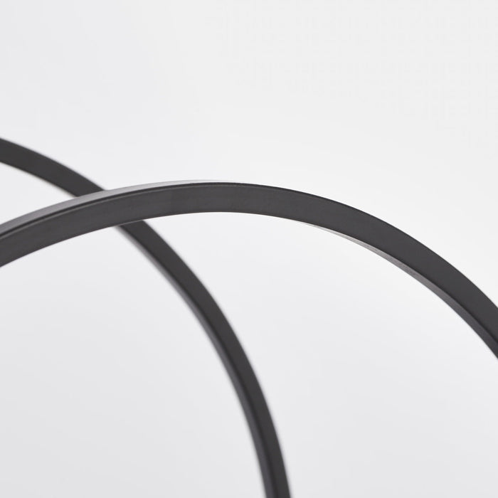 Mica Decorations Decoratierek Rond - L40 x B17 x H38 cm - Zwart