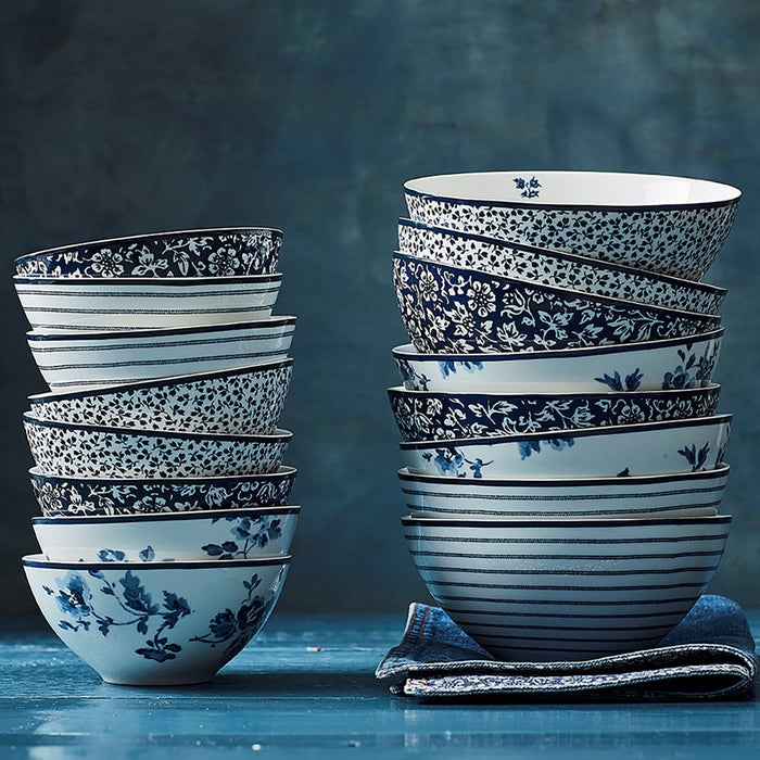 Laura Ashley Giftset 4 Kommen 16 cm Assorti