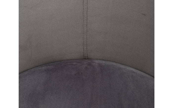 Goossens Barstoel Flamingo, Barstoel met arm - grijs Fluweel met