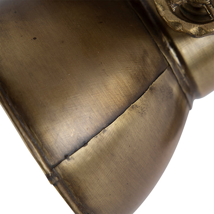 QAZQA Plafondlamp brons met hout 3-lichts - Mangoes