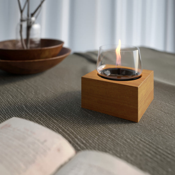 TenderFlame Poppy 14 Kandelaar - Oak Natural