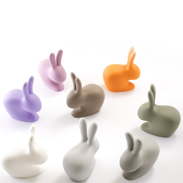Qeeboo Rabbit Chair Kunststof - Baby Light Grey