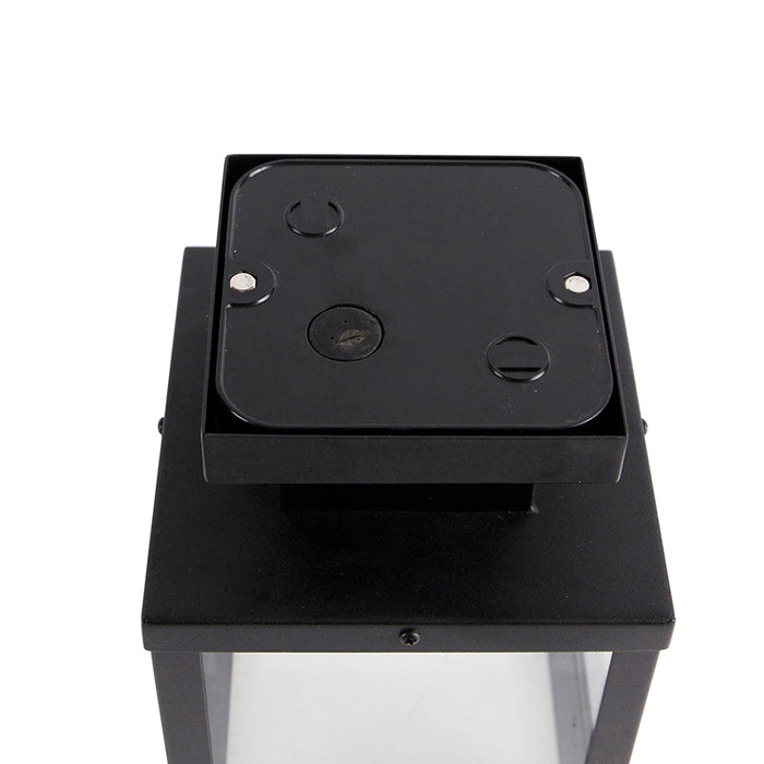 QAZQA Industriële smart buitenplafondlamp zwart incl. ST64 Wifi -