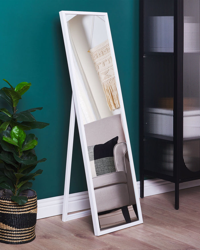 Beliani - TORCY - Staande spiegel - Wit - Synthetisch materiaal