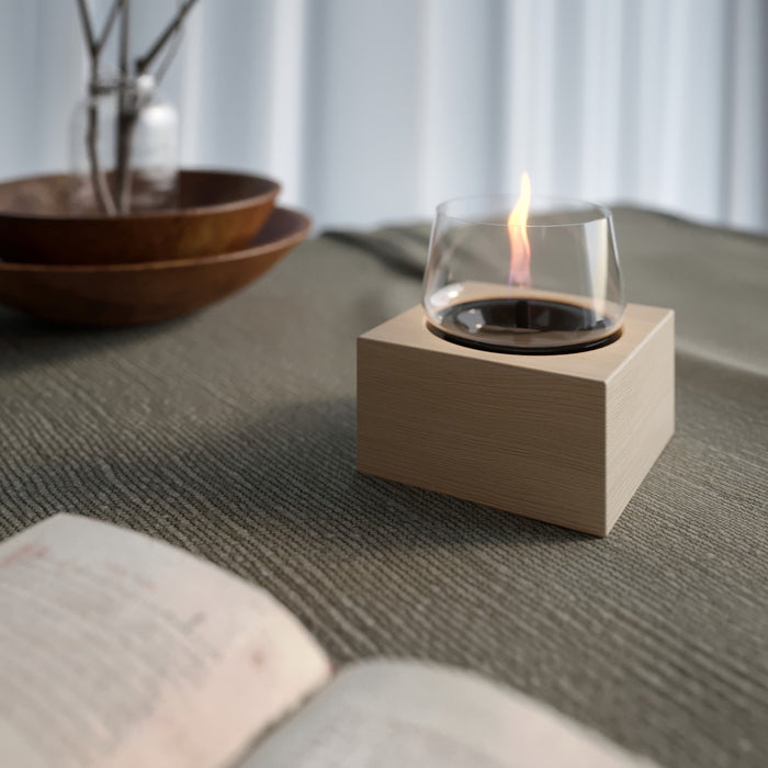 TenderFlame Poppy 14 Kandelaar - Oak White Patina