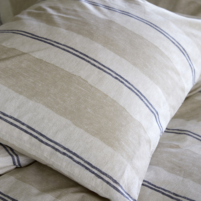 Walra Remade Nautic Stripes Dekbedovertrek 200 x 220/240 cm - Zand