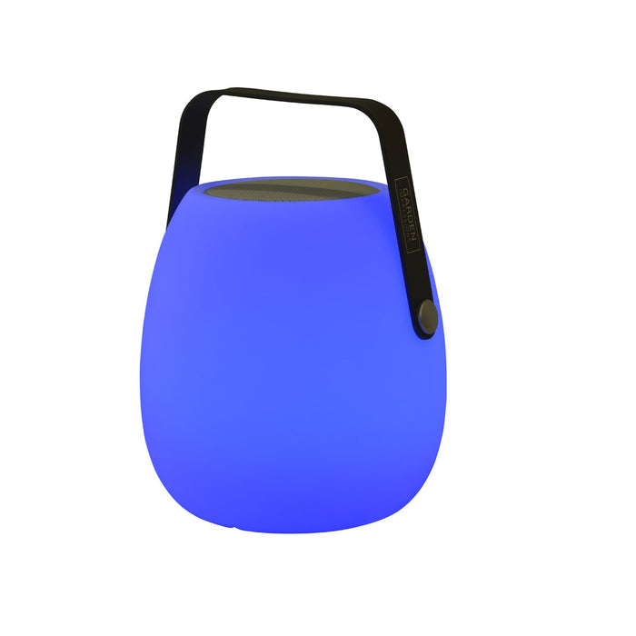 Garden Impressions Egg verlichting H23cm met speaker - antraciet