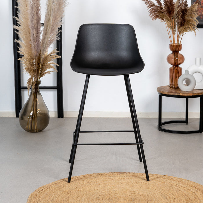 Bronx71 Scandinavische barkruk Dani zwart 65 cm