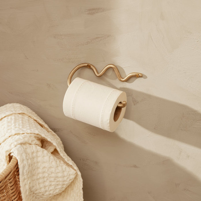 Ferm Living Curvature Toiletrolhouder Goud