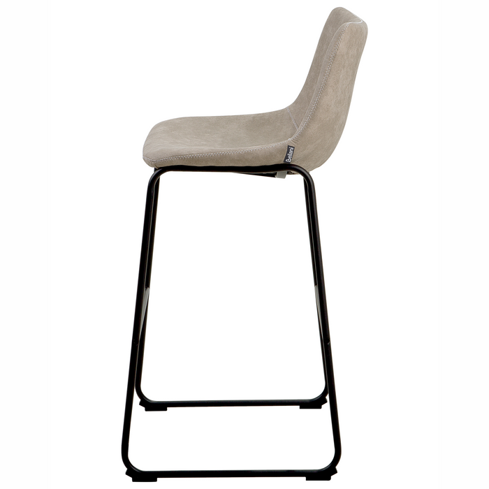 Beliani - FRANKS - Barkruk - Beige - Polyester