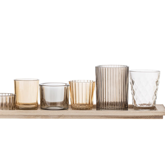 Bloomingville Bord met Waxinelichtjes/Vaasjes Set van 10