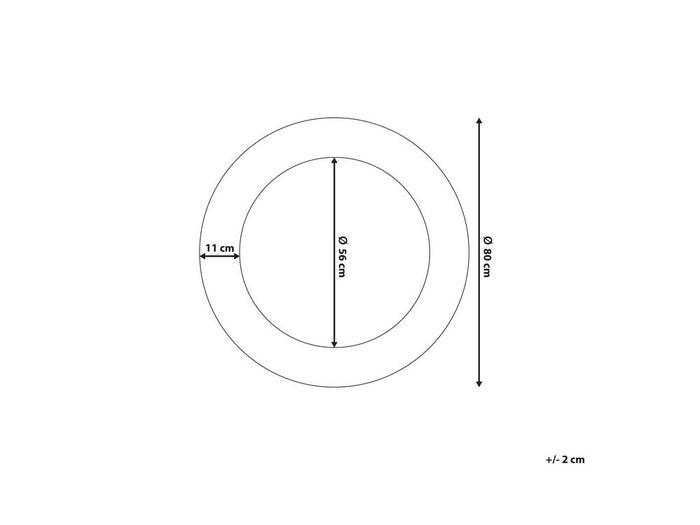 Beliani - CHANNAY - Wandspiegel - Goud - Metaal
