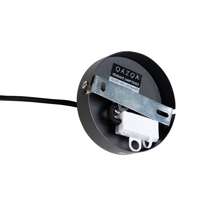 QAZQA Hanglamp met velours kap roze met goud 50 cm - Combi