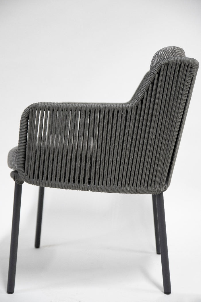 4 Seasons Bernini dining tuinstoel - platinum (1 stuk)