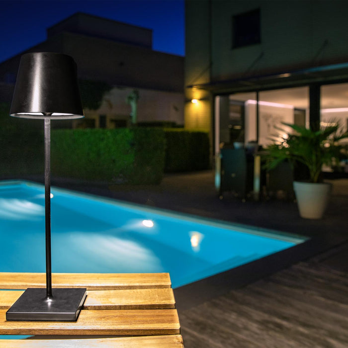 Lucide JUSTIN Tafellamp - Zwart