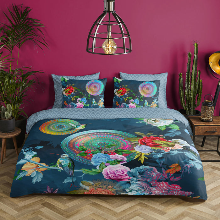 HIP Chachou Dekbedovertrek 140 x 220 cm - Blauw