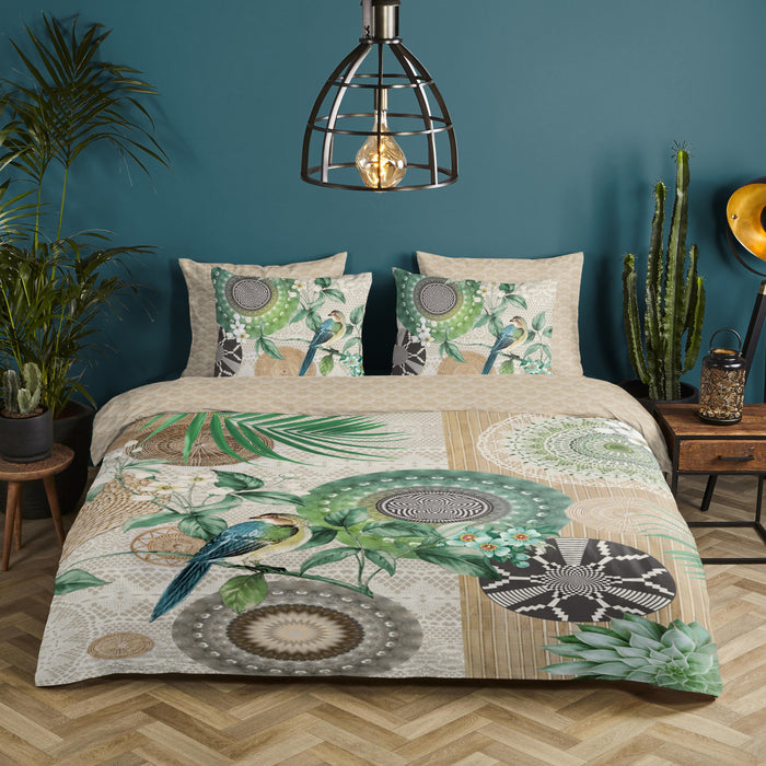 HIP Tonrar Dekbedovertrek 140 x 220 cm - Zand