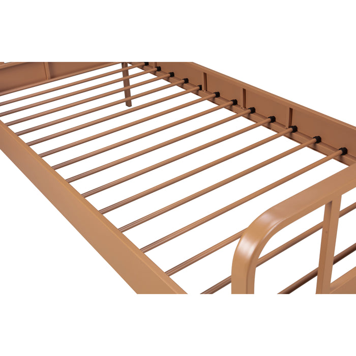 Woood Mees Bed - Bruin - 90 x 200 cm