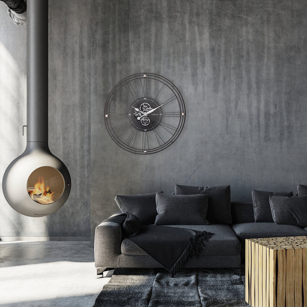 Nextime Roman Gear 90,5 cm wandklok