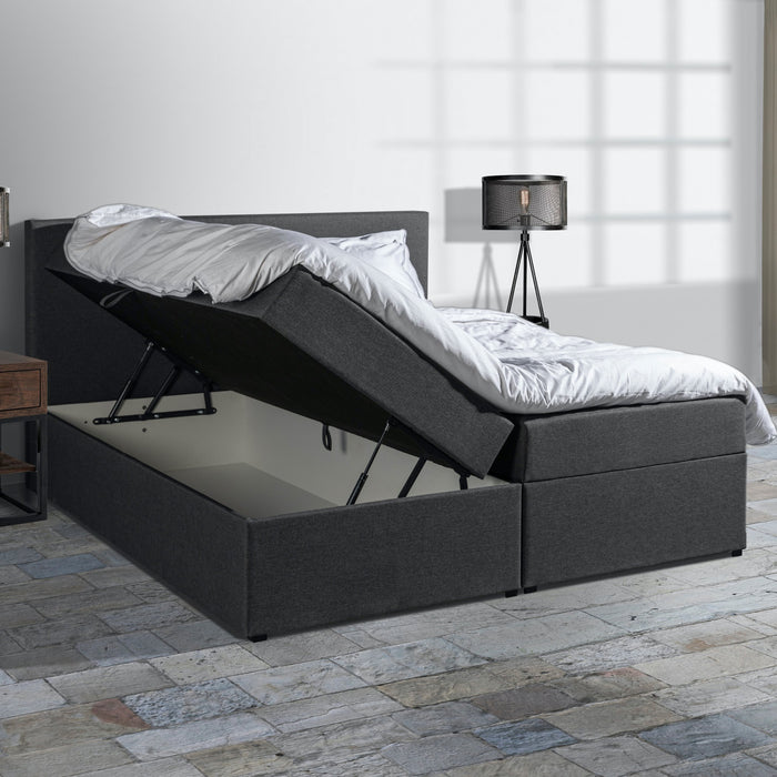 MOOS Lina Boxspring 140 x 200 cm - Antraciet