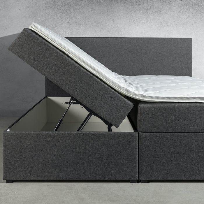 MOOS Lina Boxspring 140 x 200 cm - Antraciet