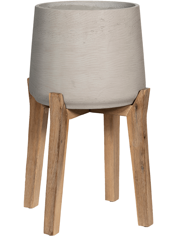 Pottery Pots Bloempot Feet High Beige-Grijs D 55 cm H 82.5 cm