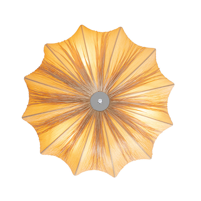 QAZQA Japandi plafondlamp beige 52cm 3-lichts - Plu