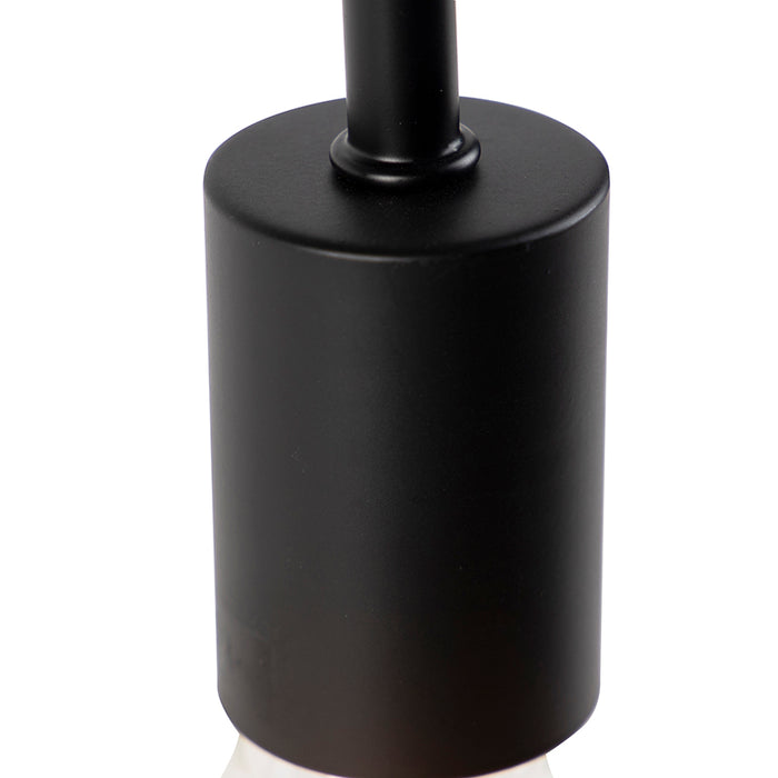 QAZQA Moderne zwarte tafellamp - Facil