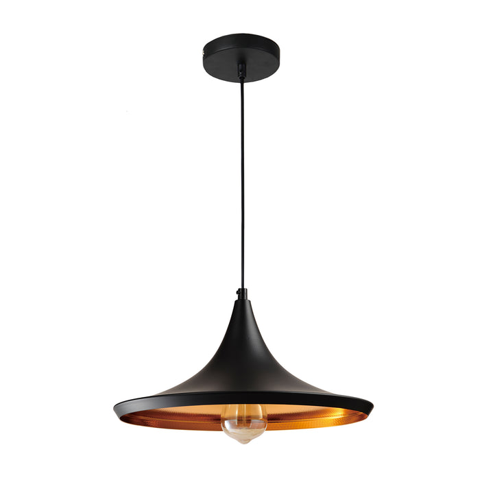 QUVIO Hanglamp rond zwart - QUV5069L-BLACK