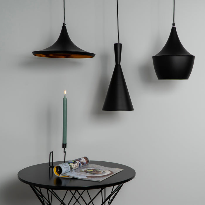 QUVIO Hanglamp rond zwart - QUV5069L-BLACK