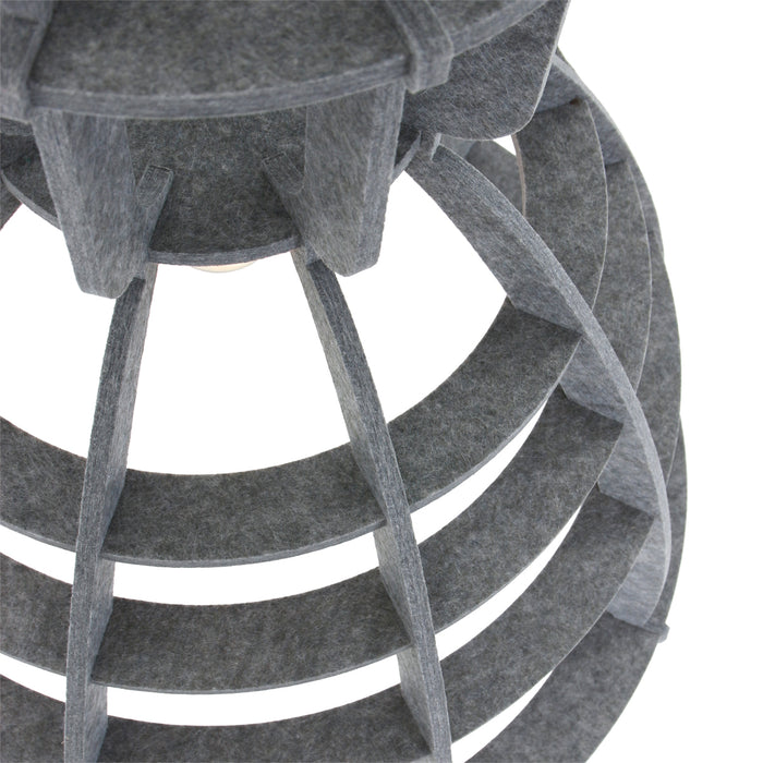 Het Lichtlab Hanglamp no.19 xl industrielamp PET donker grijs vilt