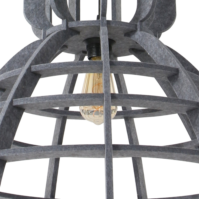 Het Lichtlab Hanglamp no.19 xl industrielamp PET donker grijs vilt