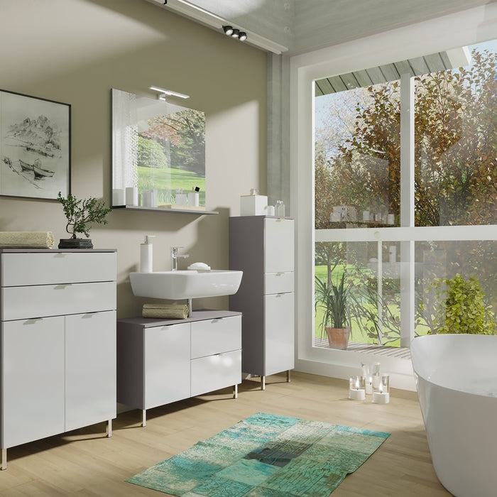 Germania Mauresa Wastafelonderkast Small Wit | Grijs