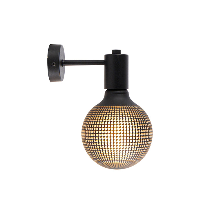 QAZQA LED Wandlamp facil - Zwart - Design - H 8.5cm