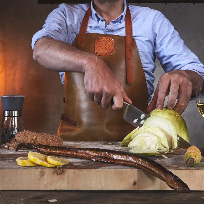 Witloft Leren Schort - Cognac