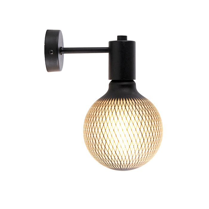 QAZQA LED Wandlamp facil - Zwart - Design - D 13cm