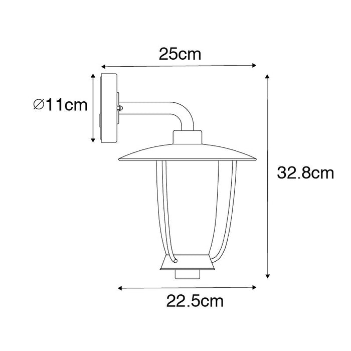 QAZQA Moderne buiten wandlamp zwart met helder glas - Khana
