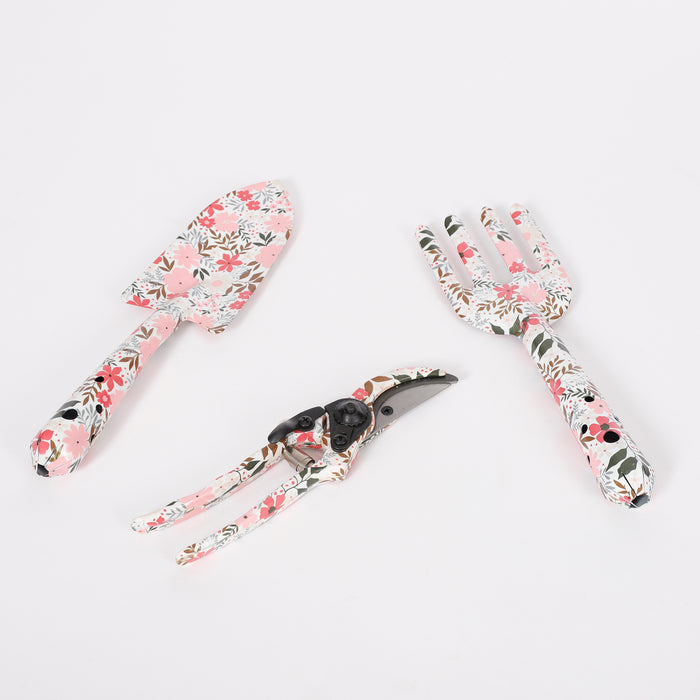 Mica Decorations Tuingereedschap 3-delig - Roze