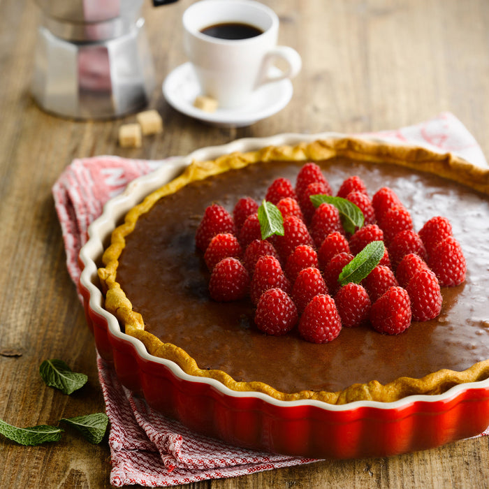 Le Creuset Heritage Taartvorm Ø 28 cm - Kersenrood