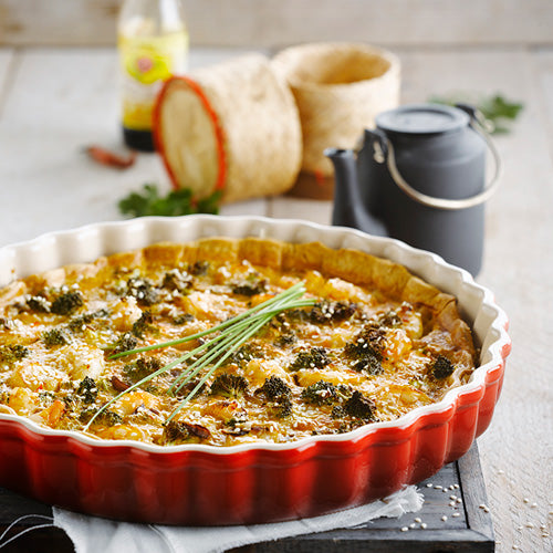 Le Creuset Heritage Taartvorm Ø 28 cm - Kersenrood