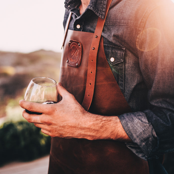 Witloft Leren Schort - Cognac