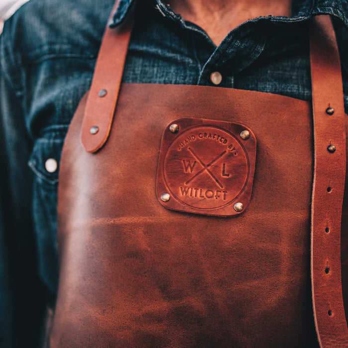 Witloft Leren Schort - Cognac